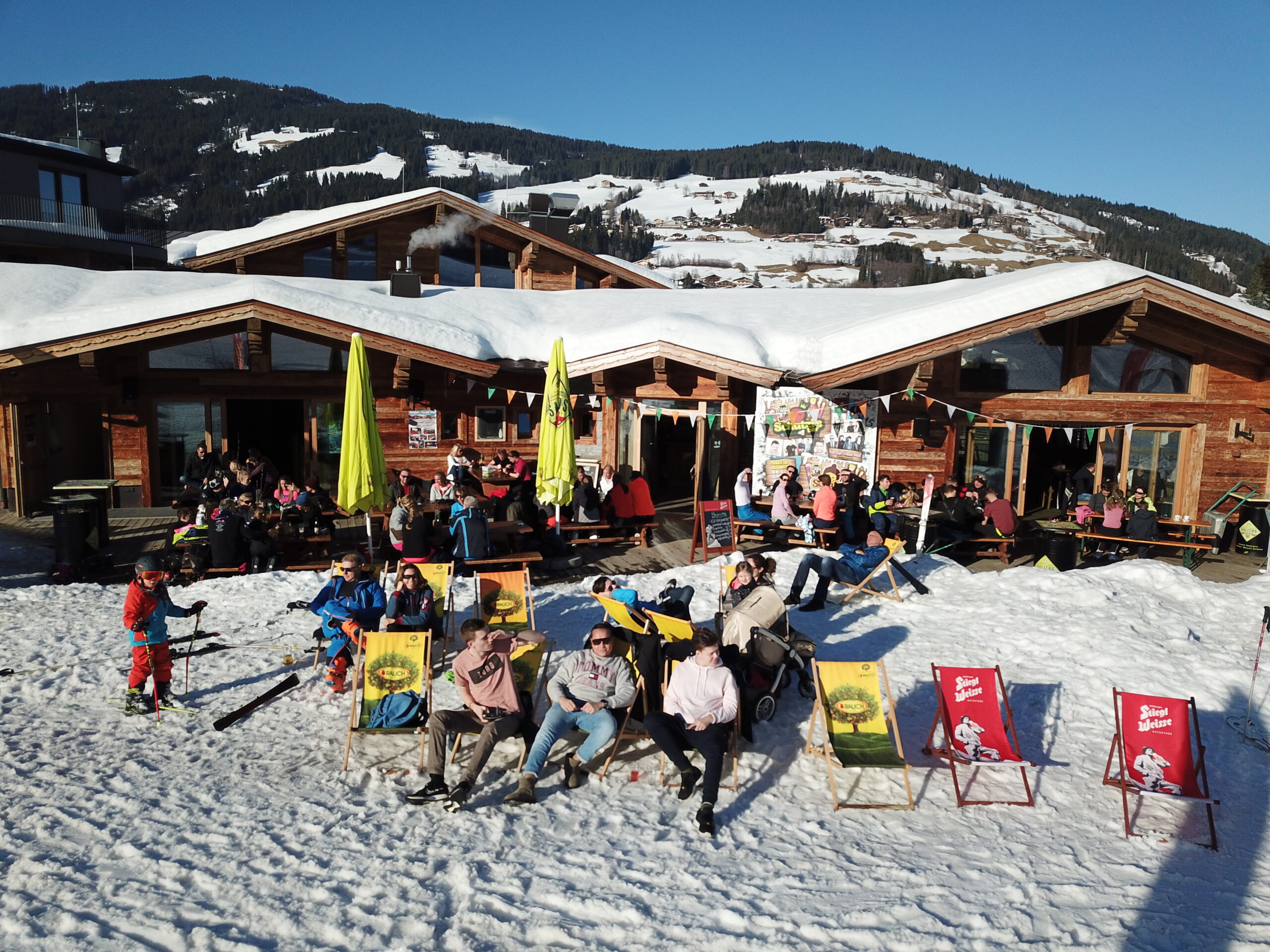 Werken in Kirchberg tijdens het winterseizoen